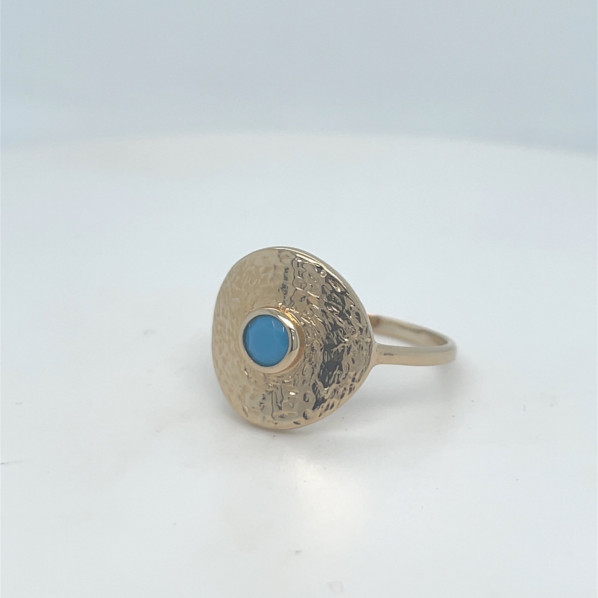 Gold Plated Turquoise Ring