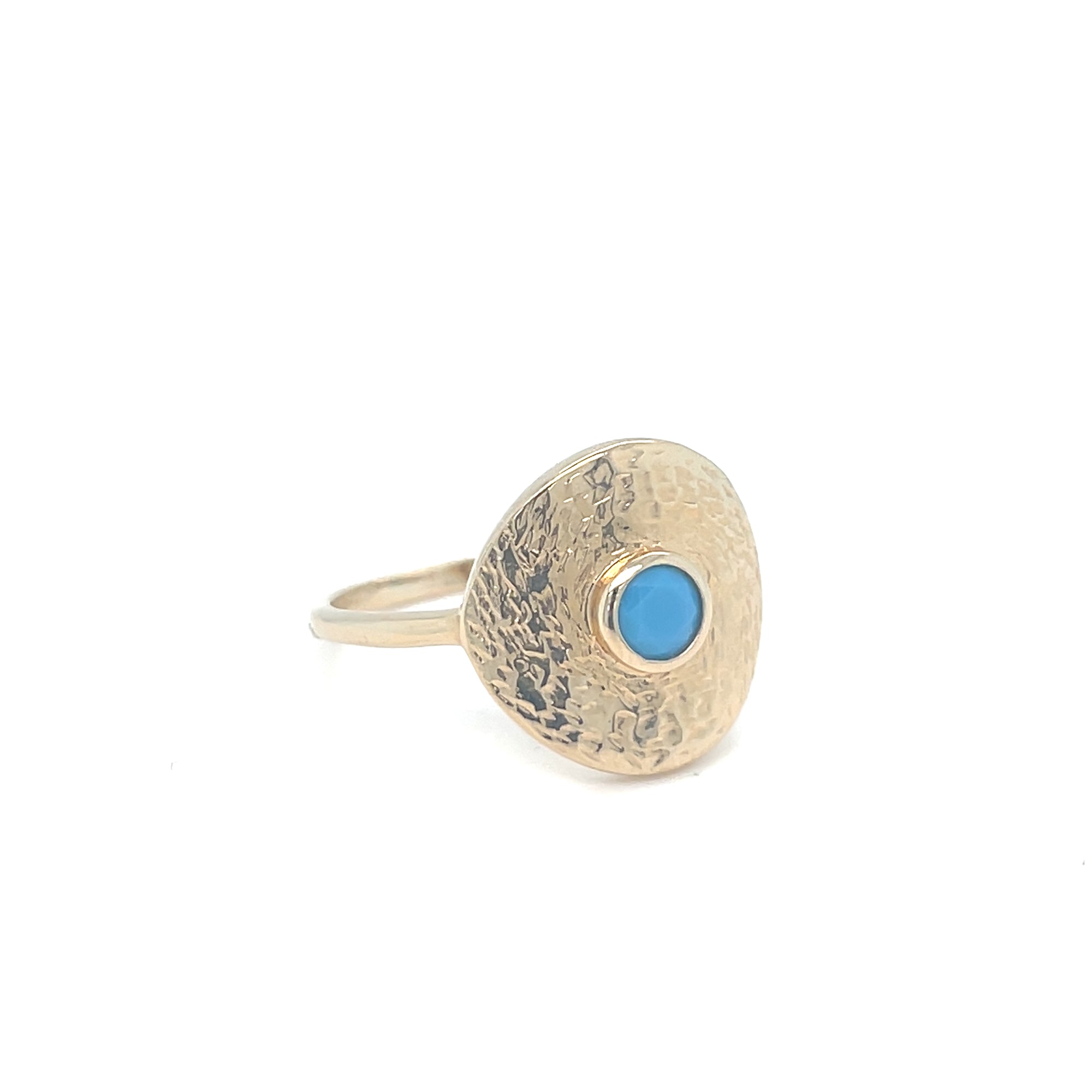 Gold Plated Turquoise Ring