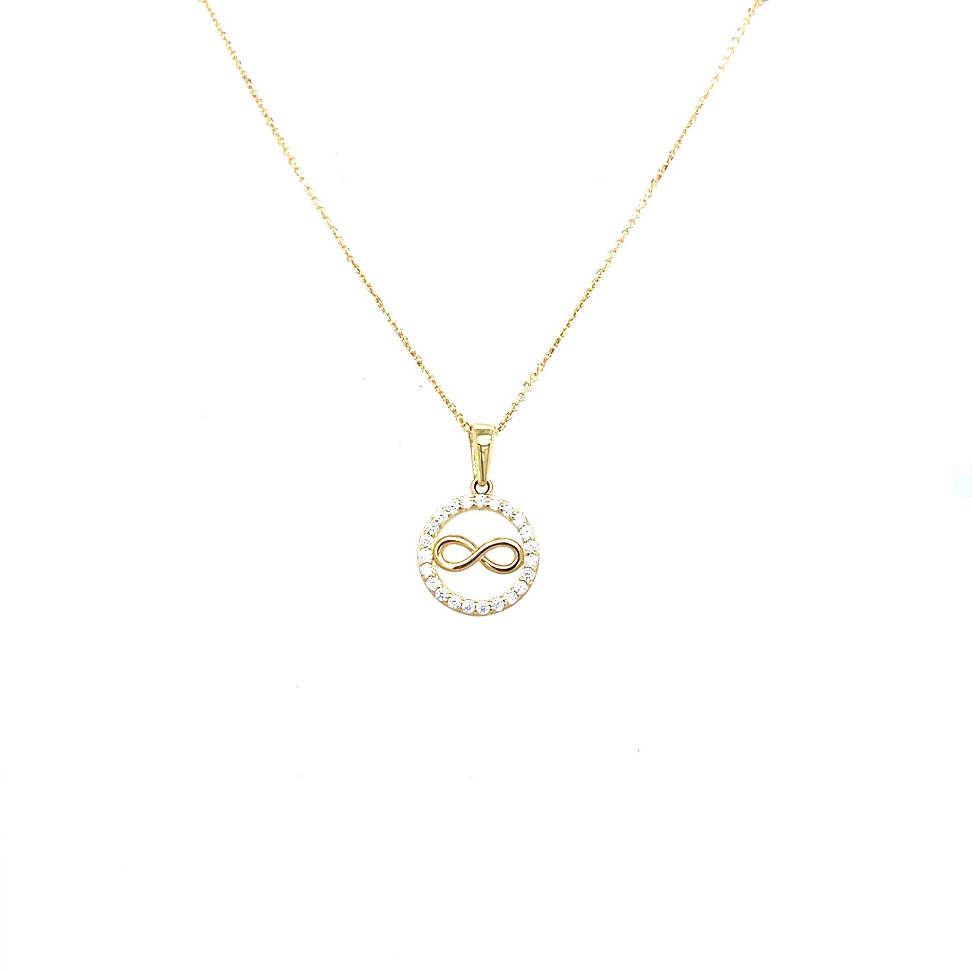 9kt Gold Infinity Pendant