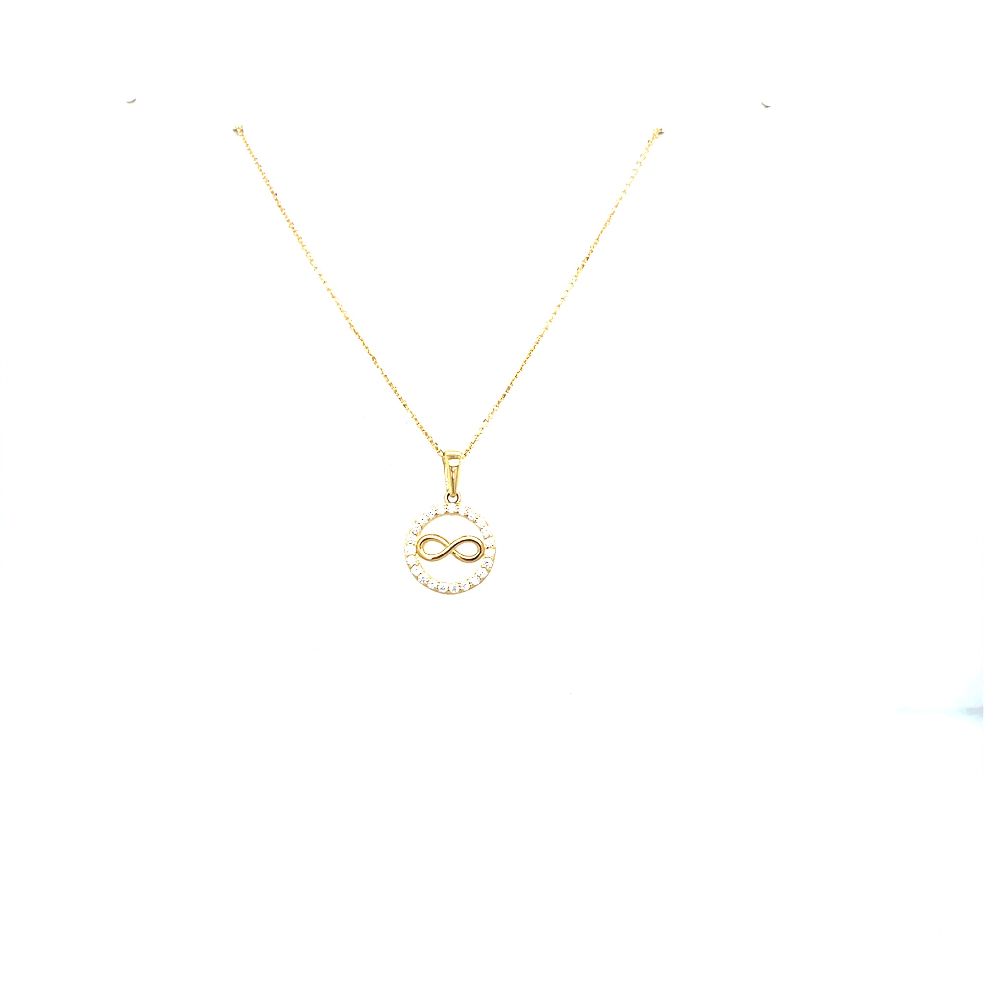 9kt Gold Infinity Pendant