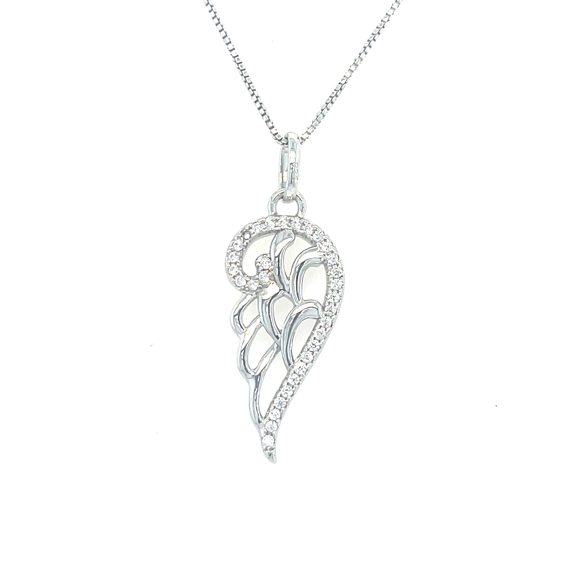 Sterling Silver Angel Wing Pendant
