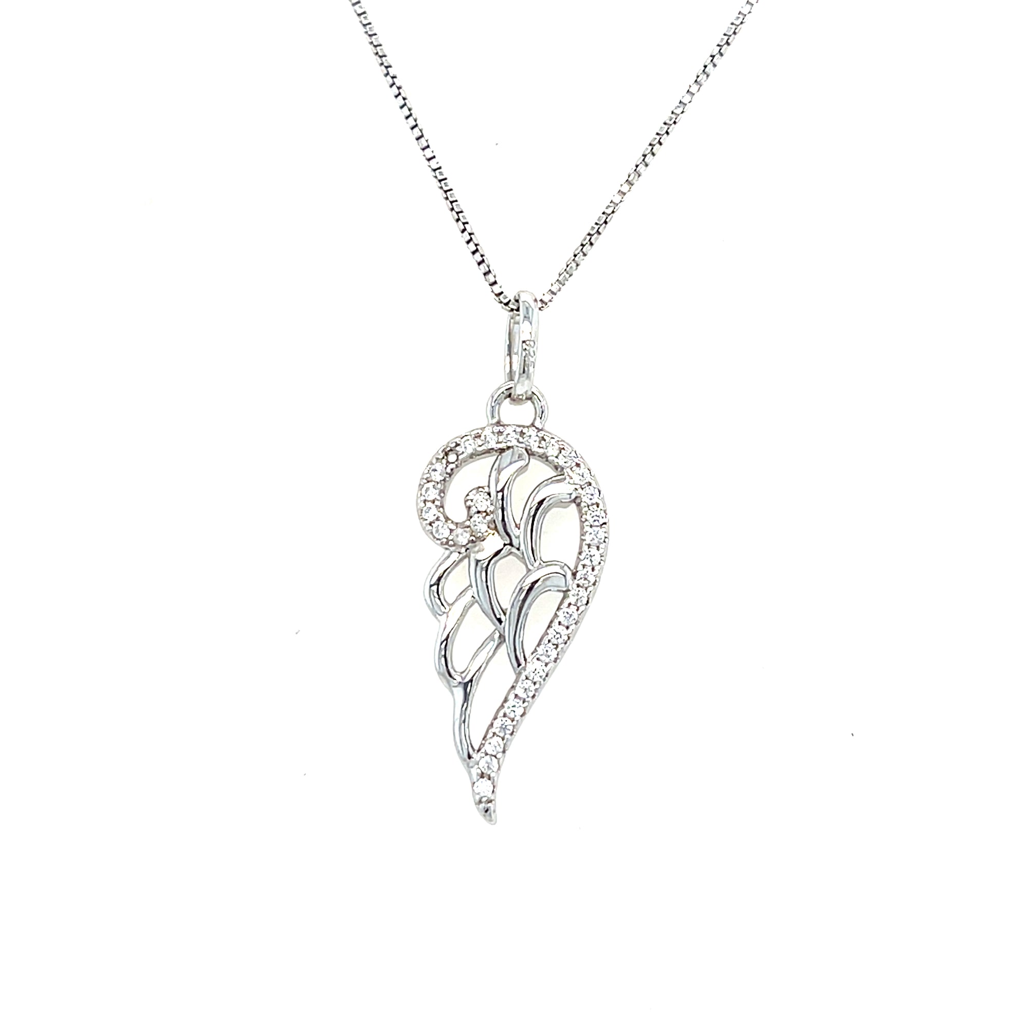 Sterling Silver Angel Wing Pendant