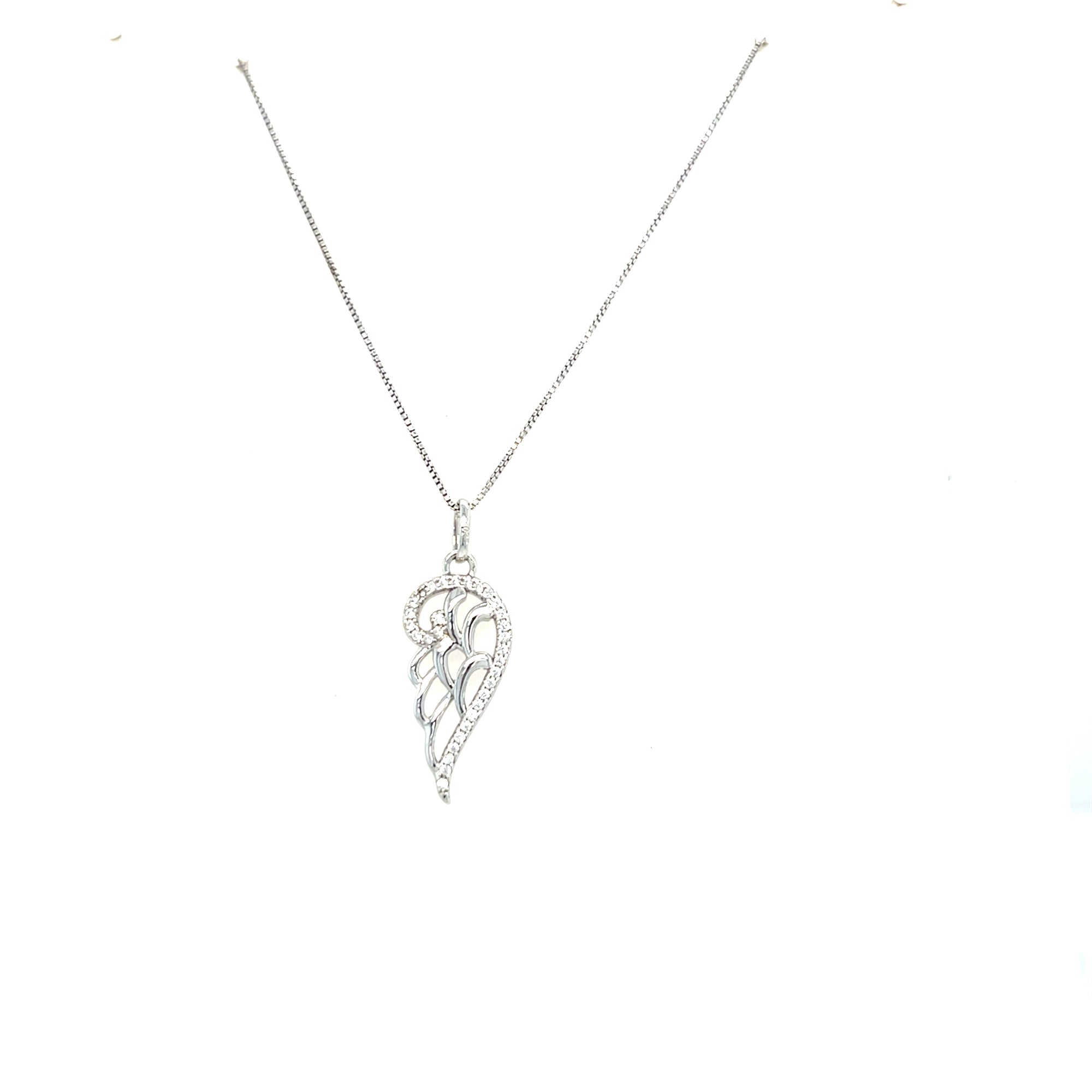 Sterling Silver Angel Wing Pendant