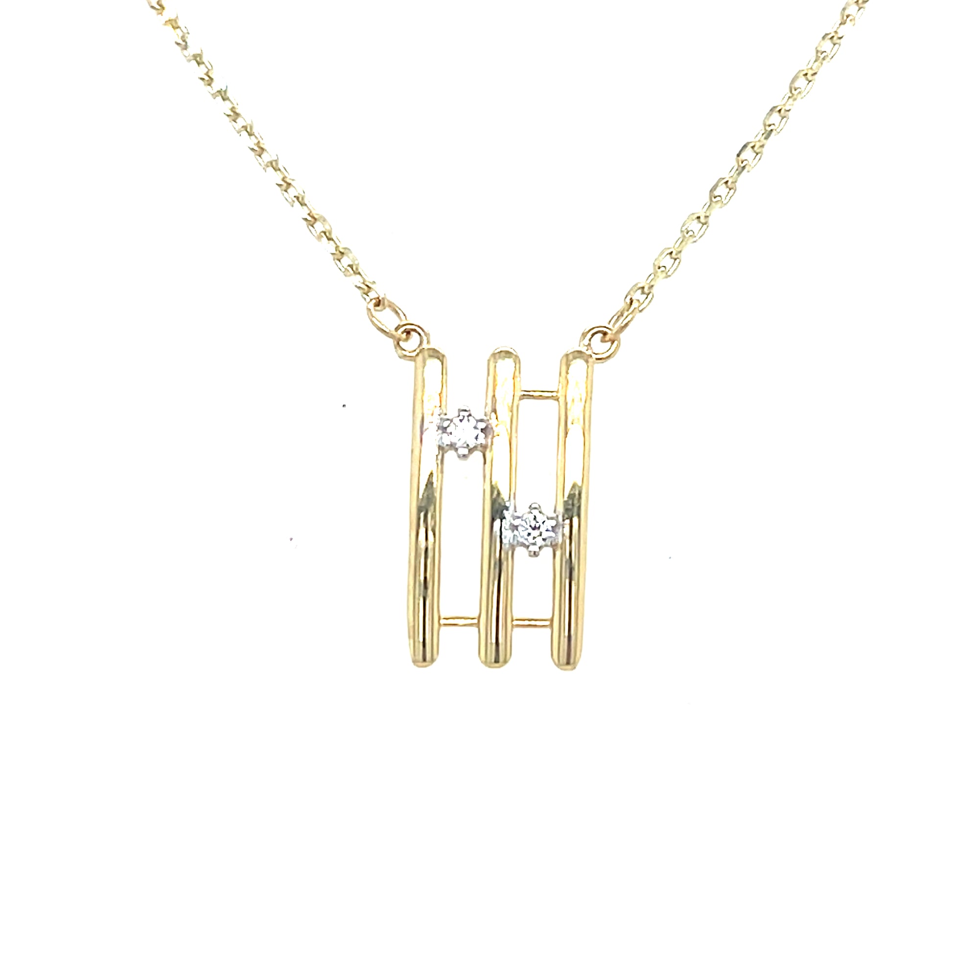 9kt Gold Gate Style Pendant
