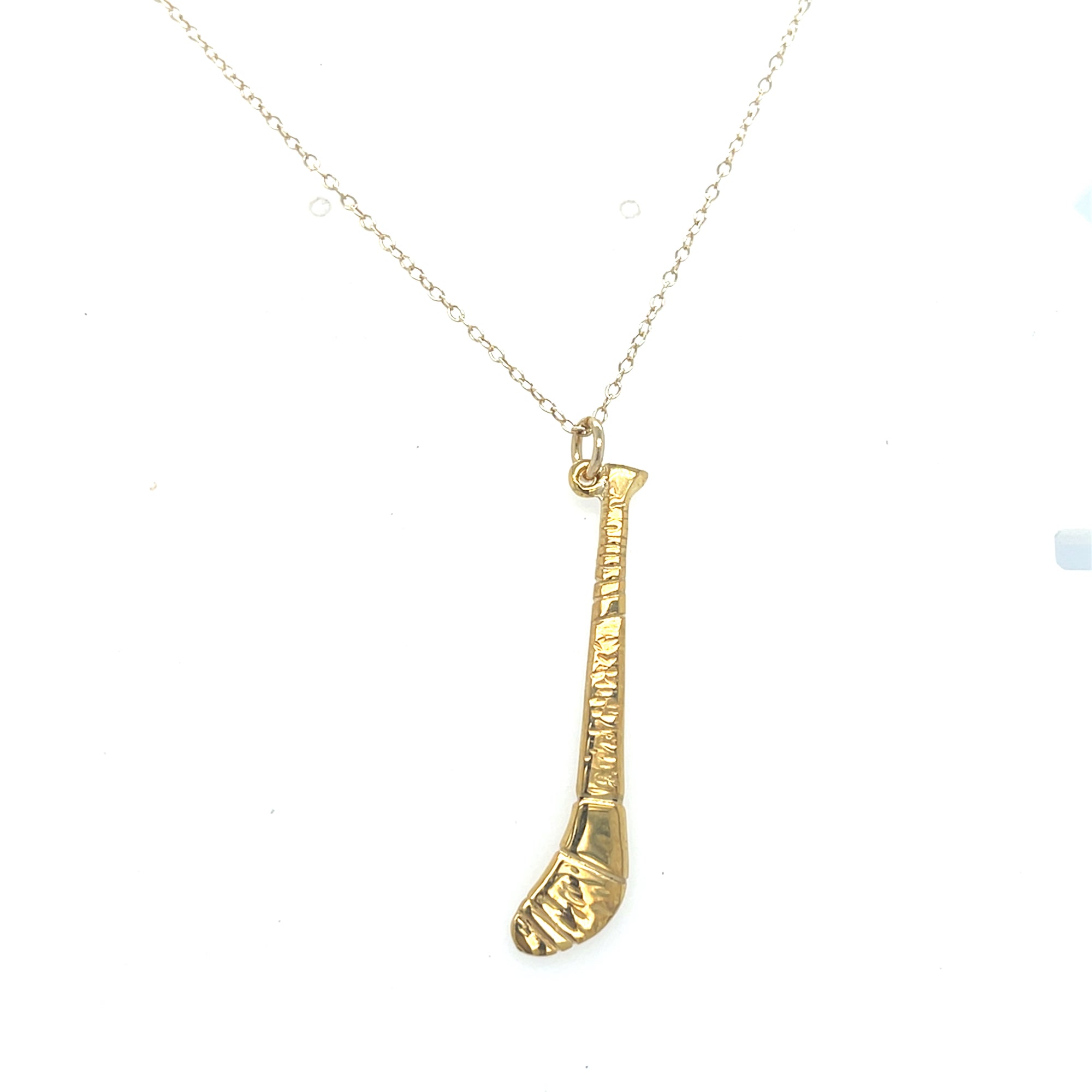 9kt Gold Hurley/Camogie Stick Pendant