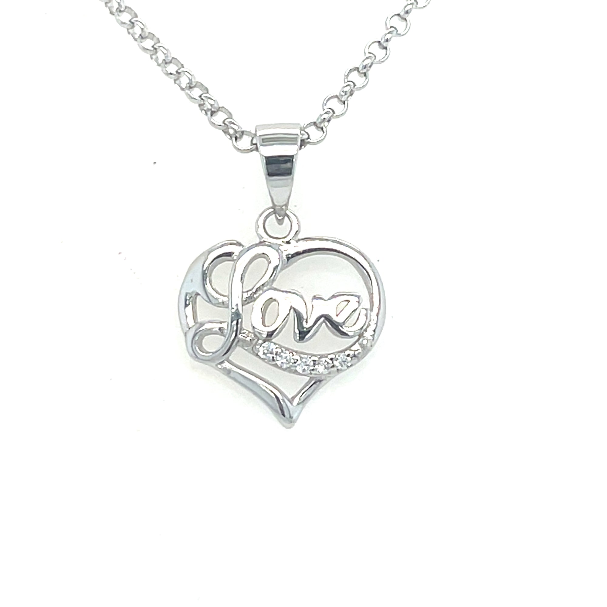 Sterling Silver Love Pendant