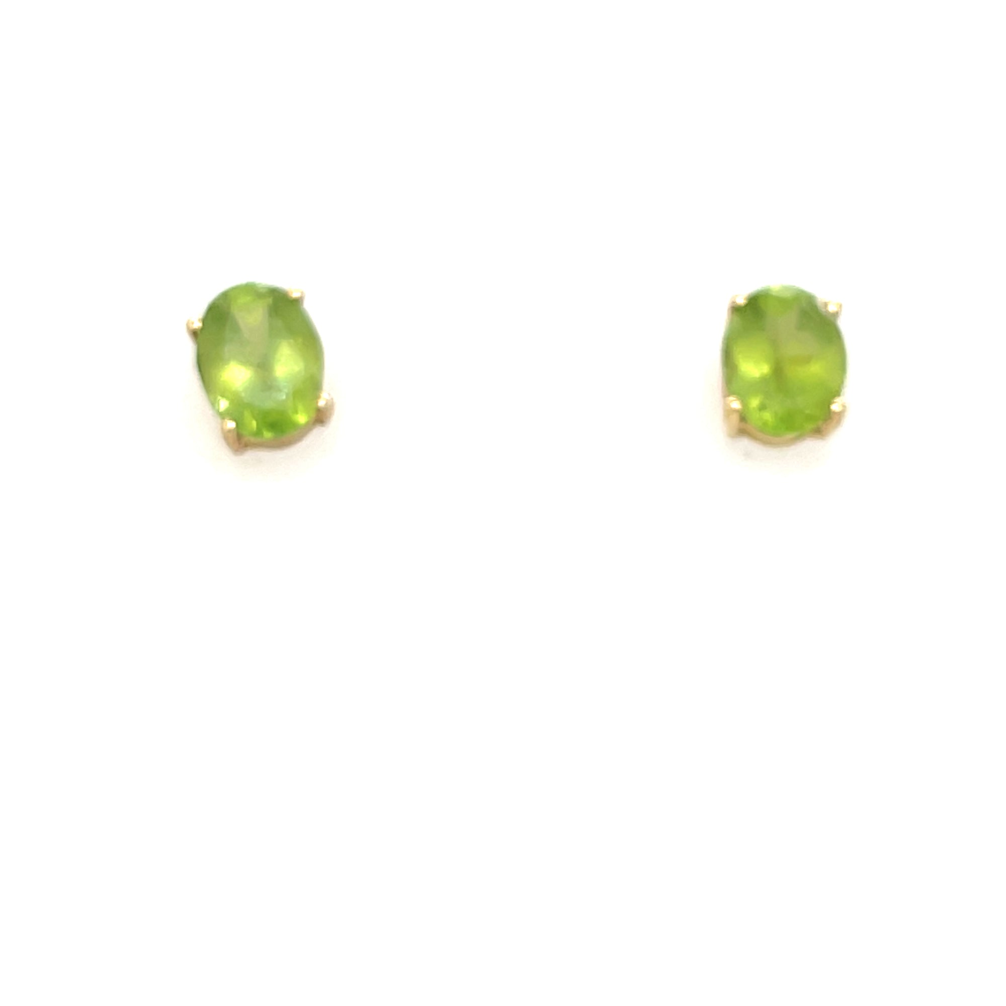 9kt Gold Peridot Stud Earrings