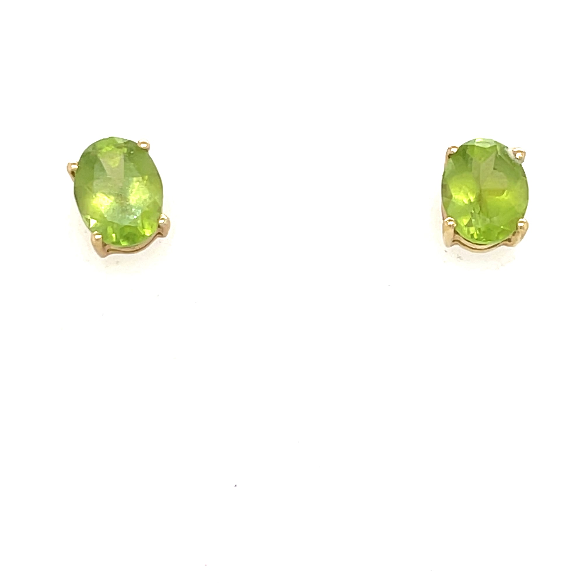 9kt Gold Peridot Stud Earrings