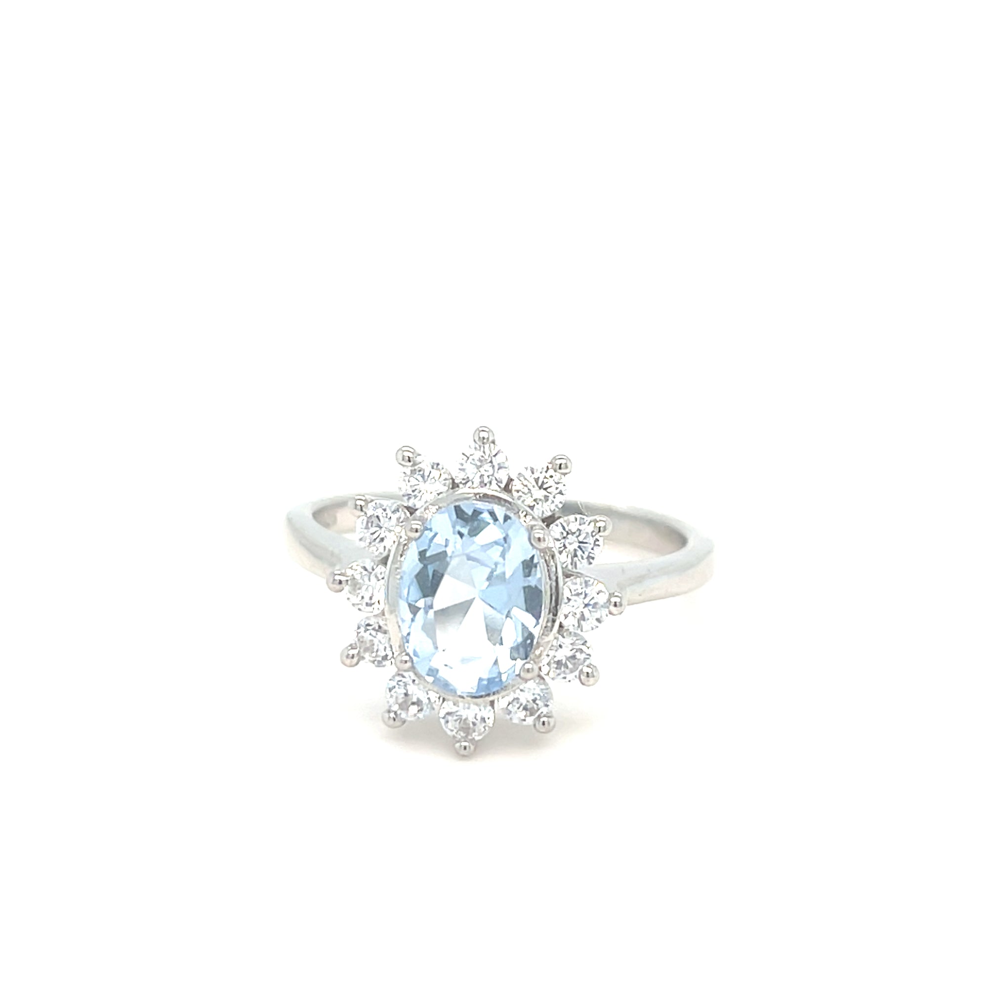 Sterling Silver Cluster Ring
