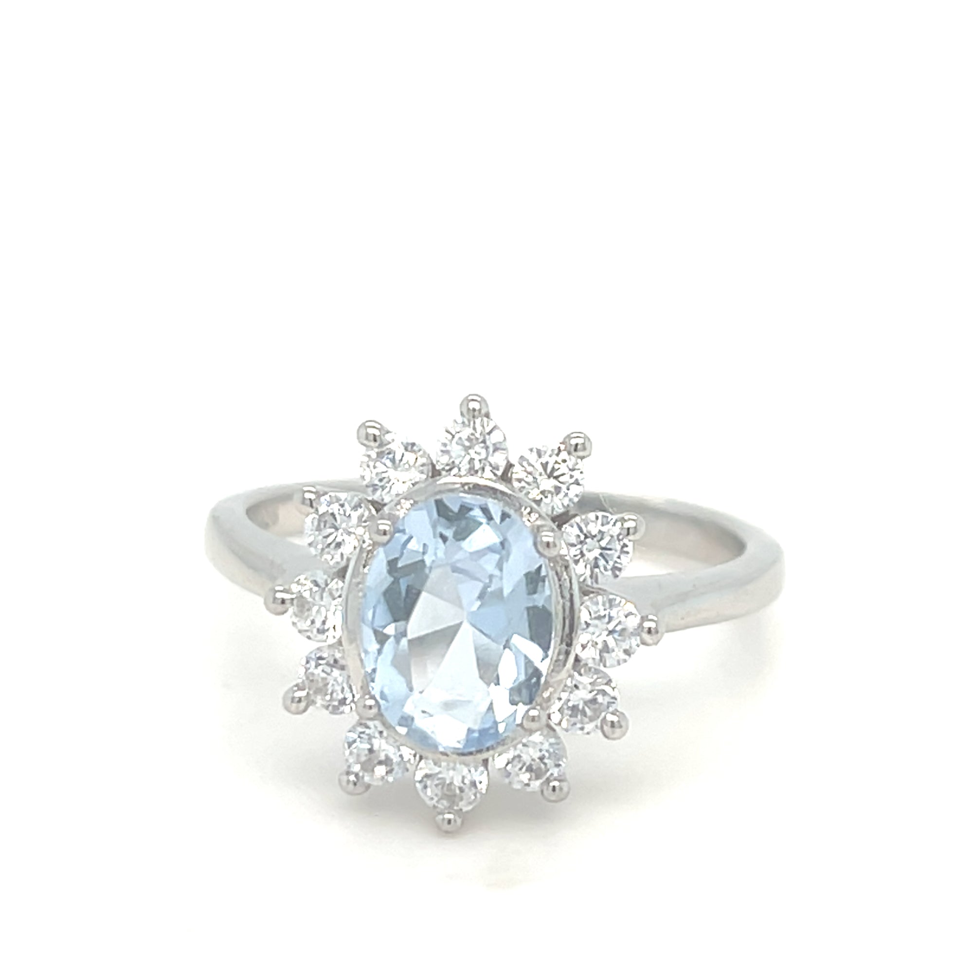 Sterling Silver Cluster Ring