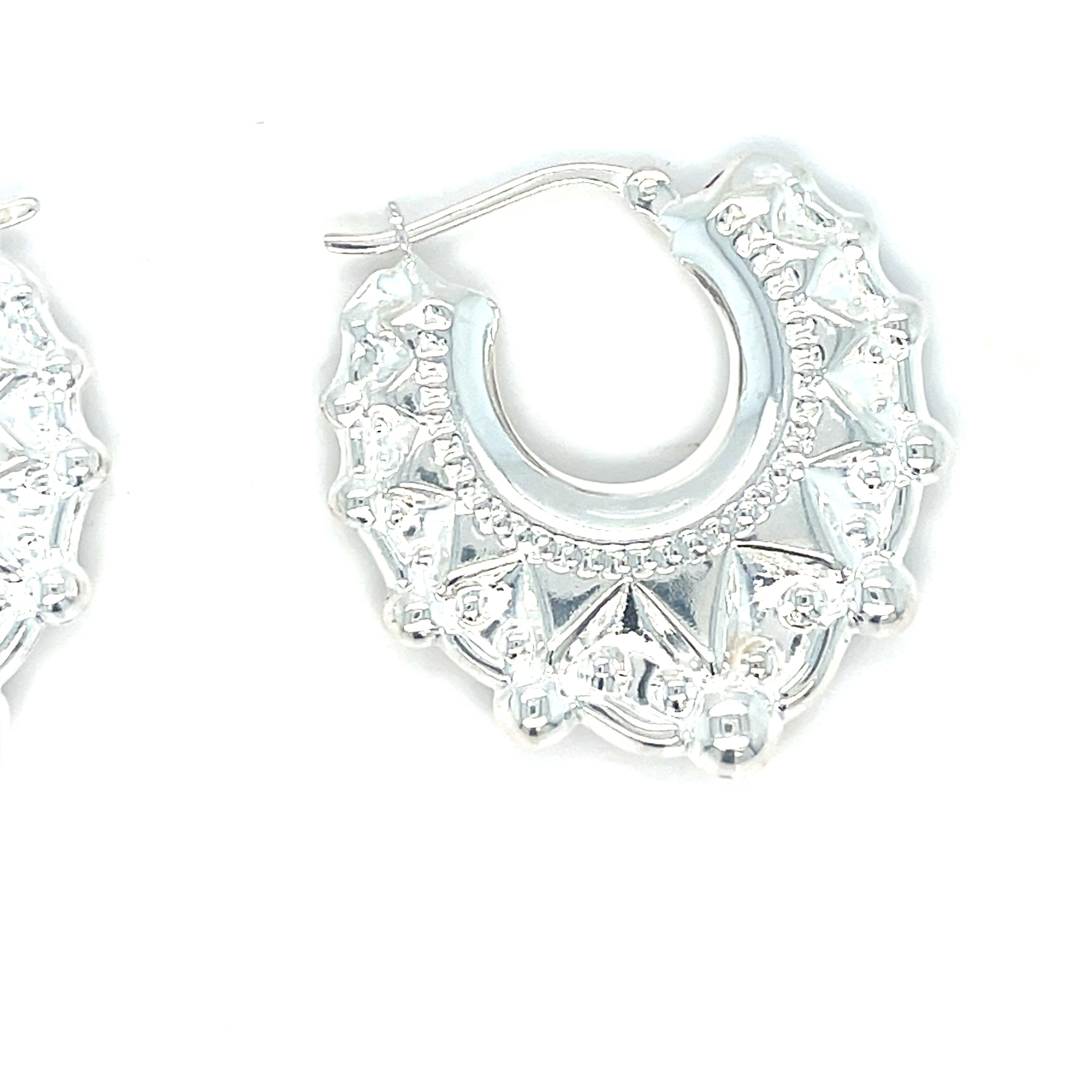 Sterling Silver Creole Earrings
