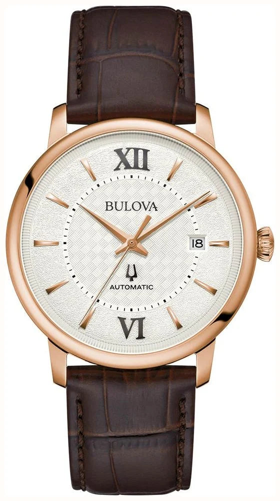 Bulova Men&#39;s Hudson (39mm) Brown Leather Strap