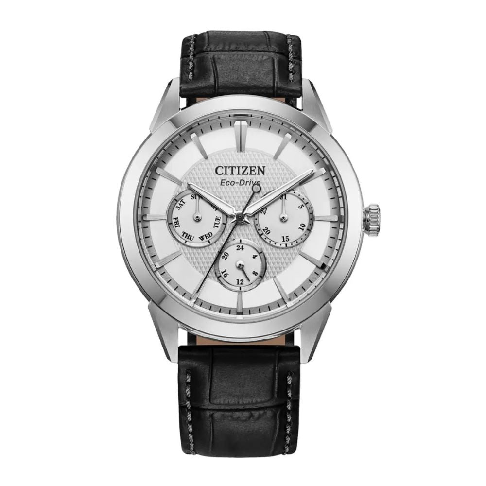 Citizen Eco Drive Mens Rolan Leather Watch
