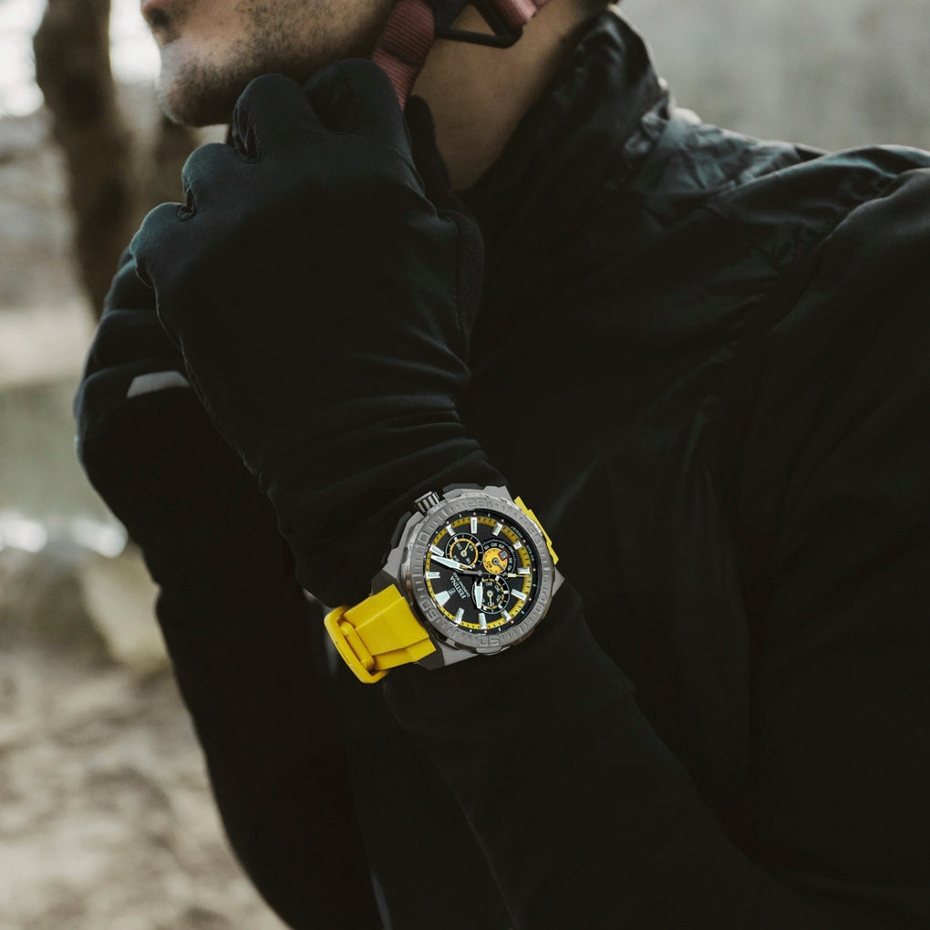 FESTINA CHRONO BIKE MEN&#39;S WATCH F20725/1 BLACK RUBBER STRAP