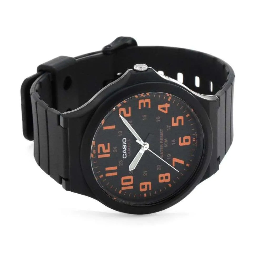 Casio Black Rubber Analogue Watch