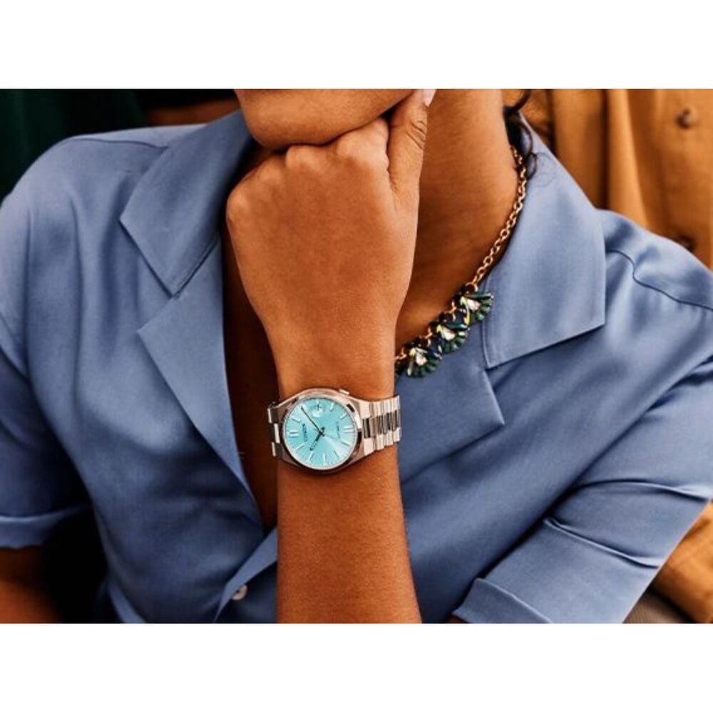 Citizen Tsuyosa 40mm Turquoise Dial Steel Case Bracelet Watch