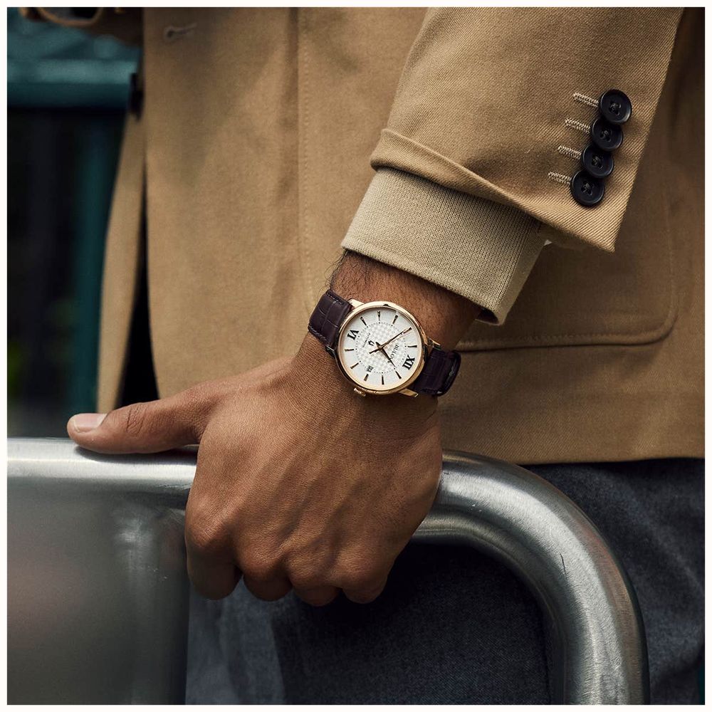 Bulova Men&#39;s Hudson (39mm) Brown Leather Strap