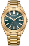 Citizen Eco-Drive Gold Tone 100m Stainless Steel Men&#39;s Watch