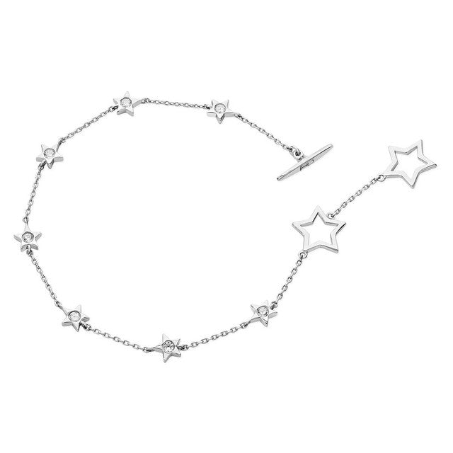 Tipperary Silver Stars Boho Chain Bracelet