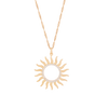 Soleil Open Cz Sun Pendant