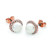 Tipperary Crystal Pearl Stud Earrings