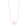 Bee Rose Gold Stencil Pendant from Tipperary Crystal
