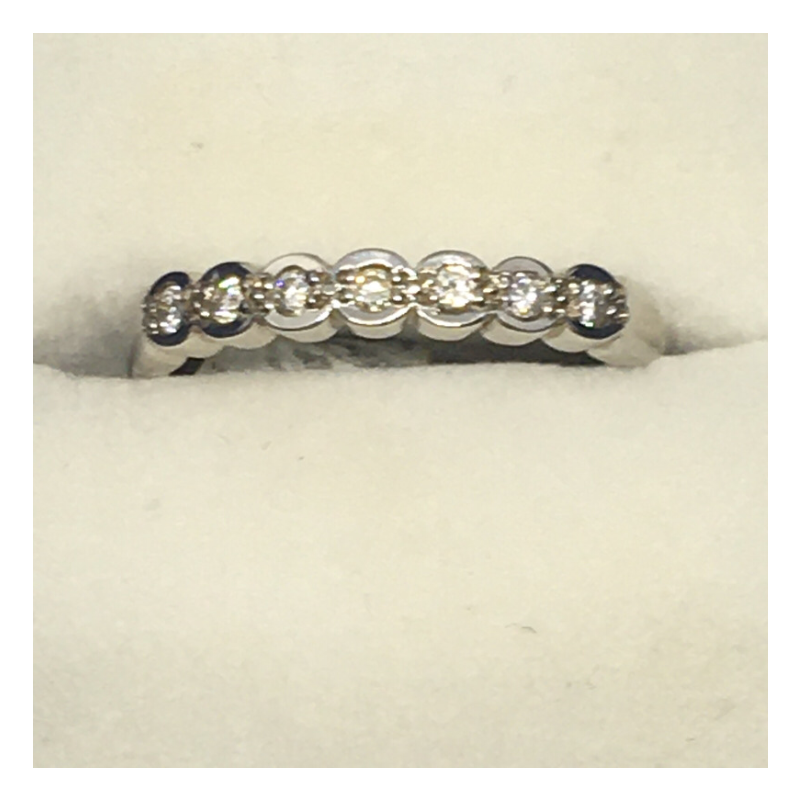 White Gold 7 Stone Eternity Ring - Cahalan Jewellers