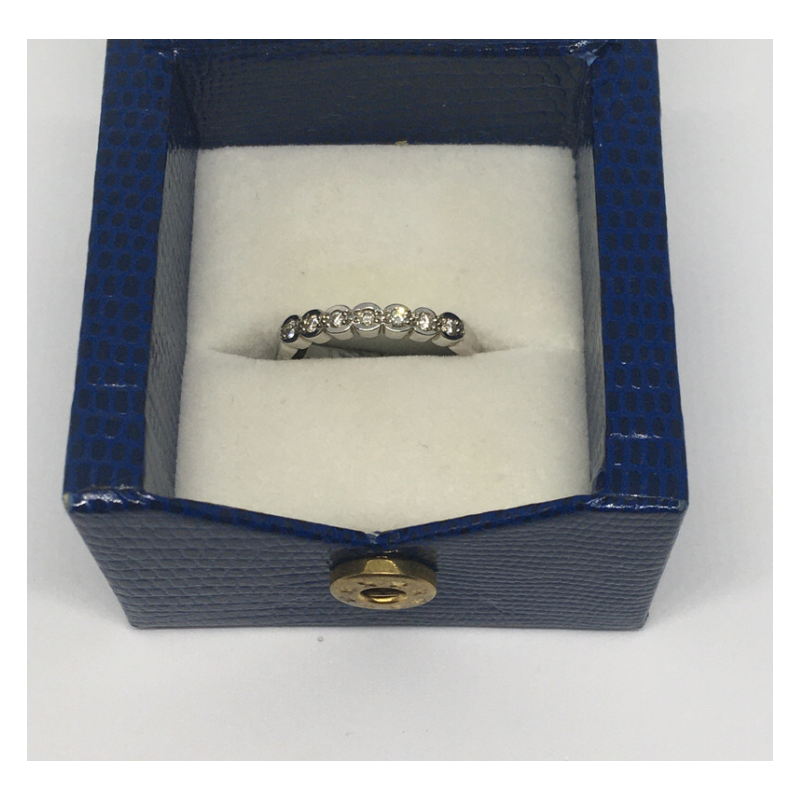 White Gold 7 Stone Eternity Ring - Cahalan Jewellers
