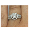 White Gold Halo Engagement Ring - Cahalan Jewellers