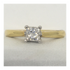 Solitaire Princess Cut 18ct Diamond Engagement Ring - Cahalan Jewellers