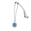 Silver Chain with Blue Stone - Cahalan Jewellers