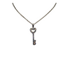 Sterling Silver Stone Set Key Pendant - Cahalan Jewellers