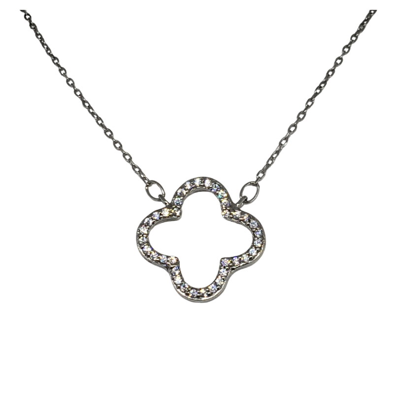 Sterling Silver Stone Set Necklace