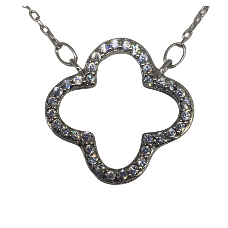 Sterling Silver Stone Set Necklace