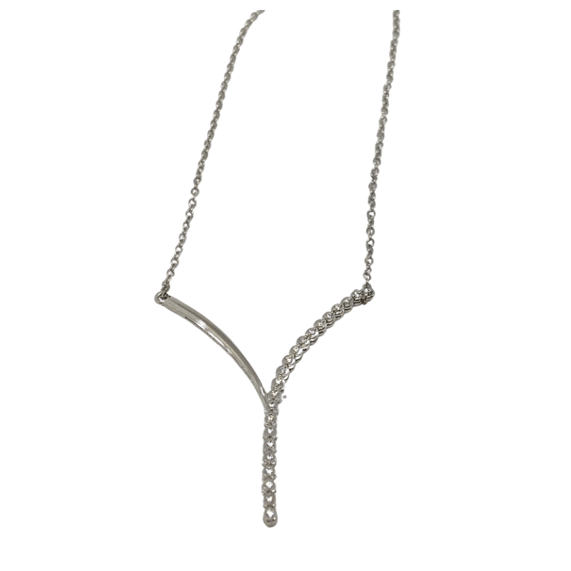 Sterling Silver Y- Shaped Pendant