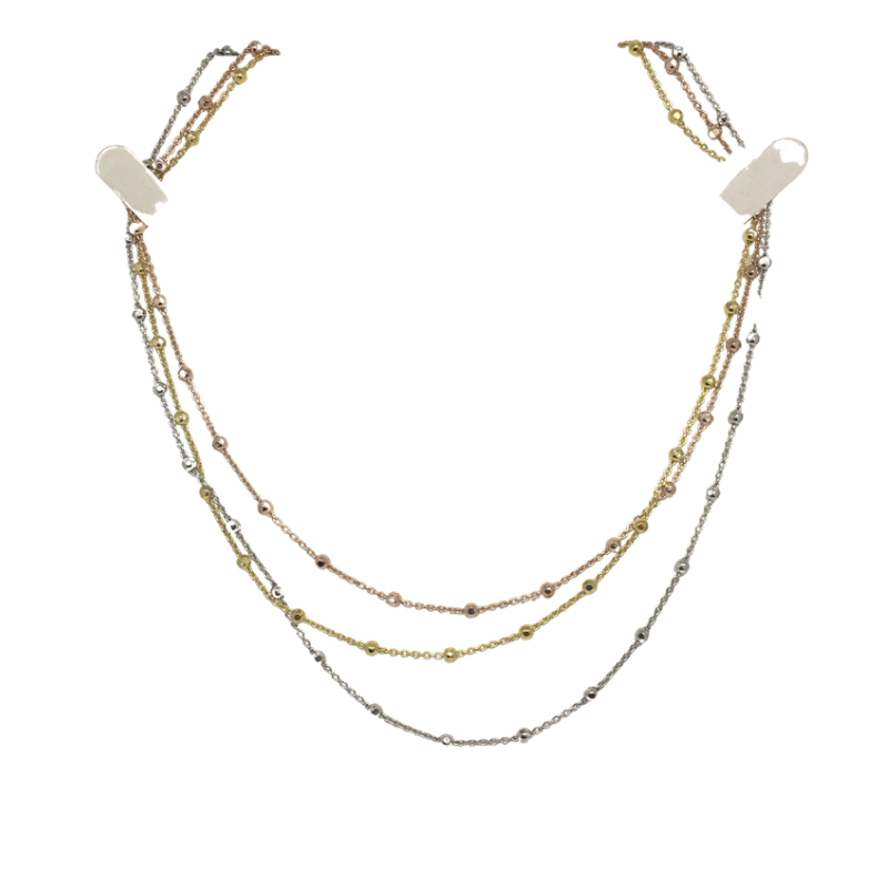 Three tone necklace from the Yo Jewels Collection