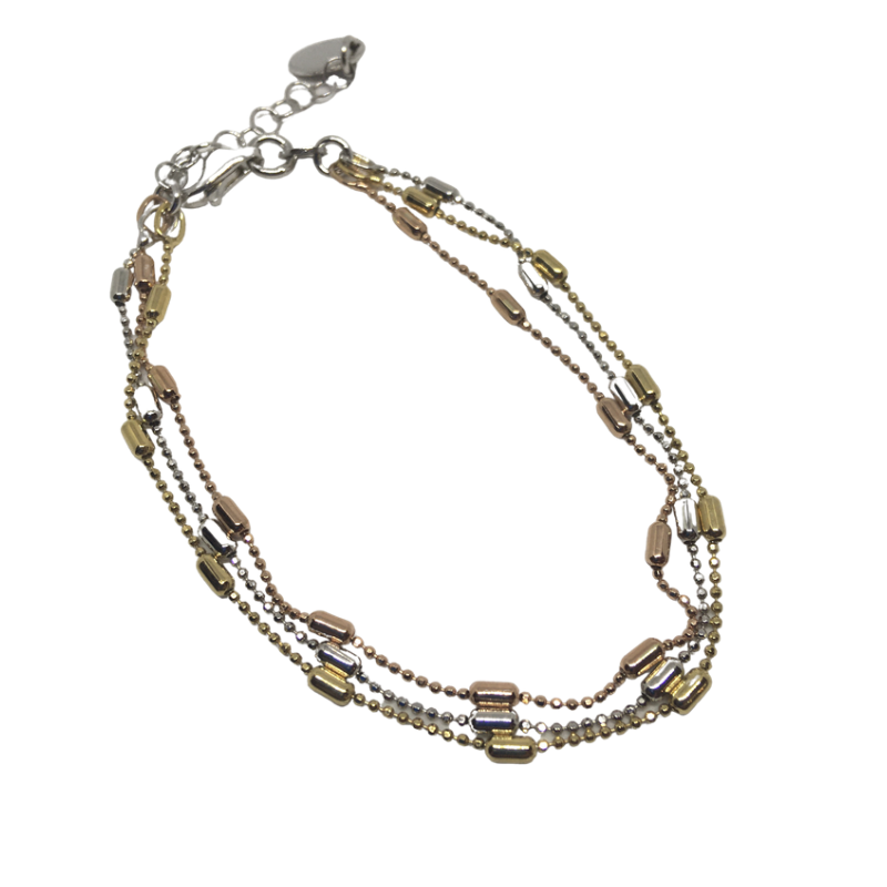Three Tone Bracelet from Yo Jewels