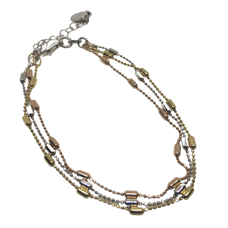 Three Tone Bracelet from Yo Jewels