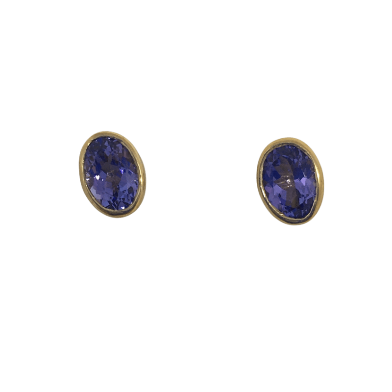 9ct Gold Tanzanite Pendant &amp; Earring set