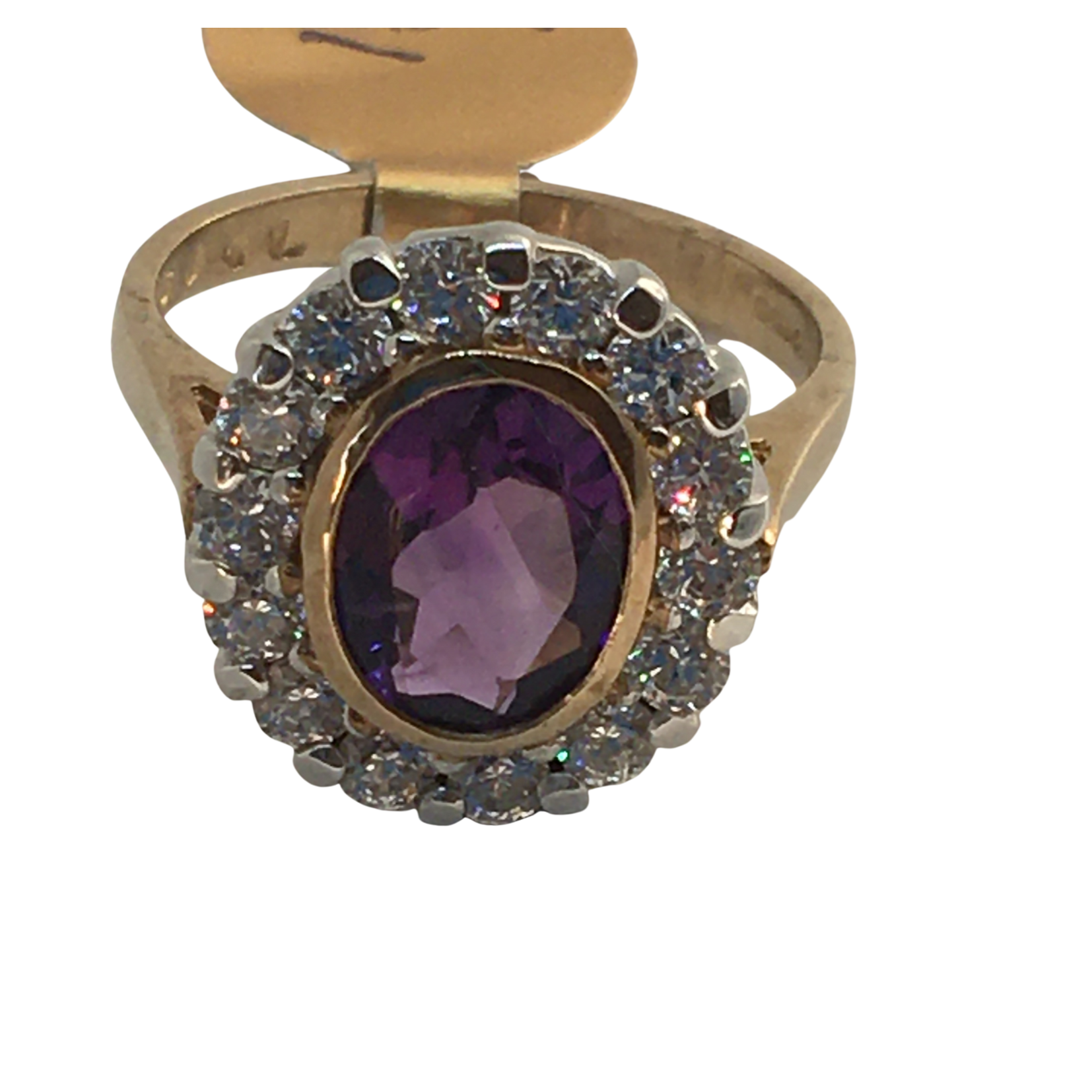 Large Amethyst Cluster Ring