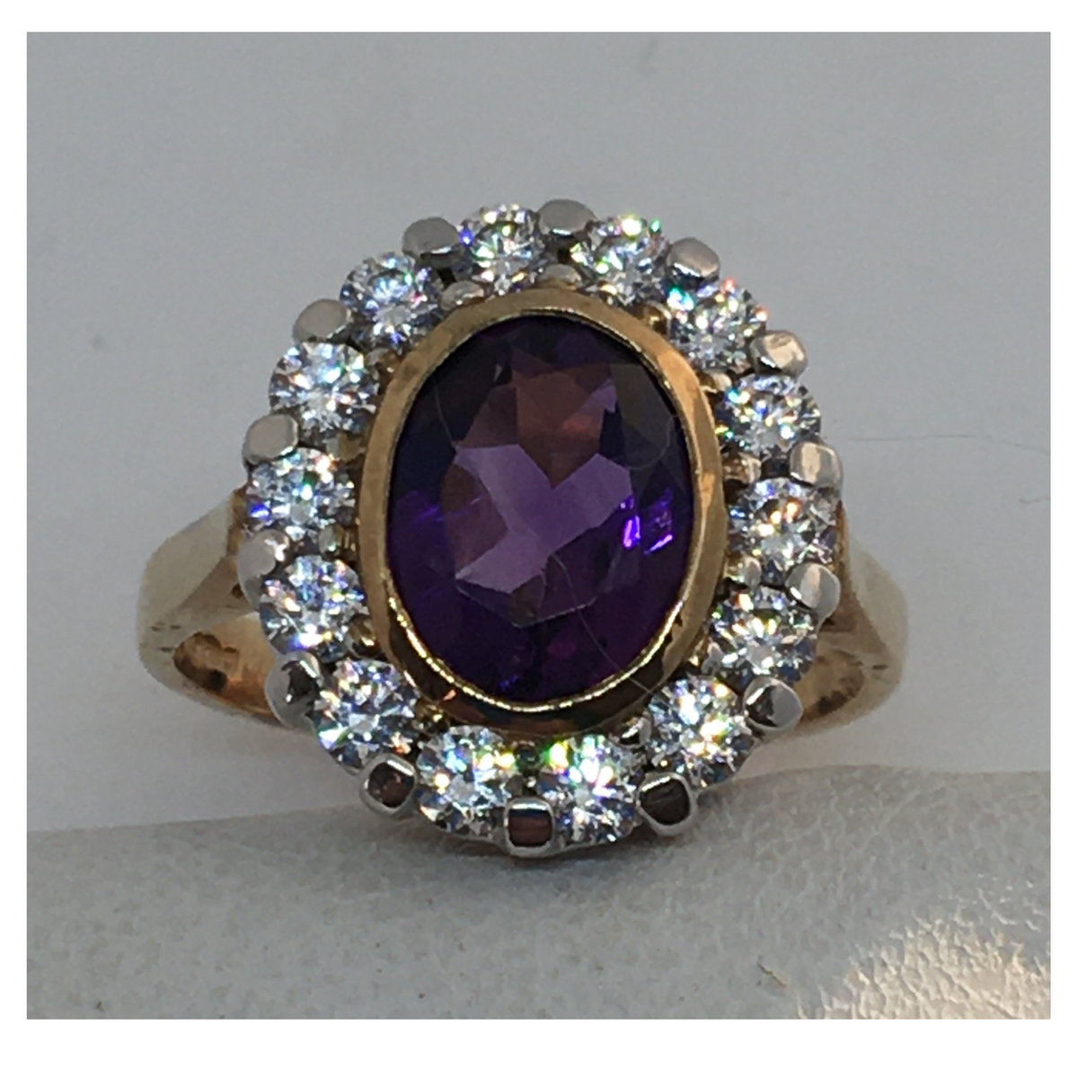 Large Amethyst Cluster Ring