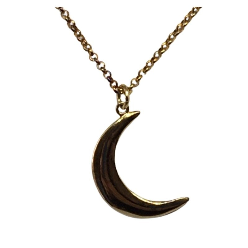Gold Plated Moon Pendant