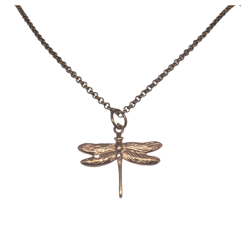 Rose Gold Plated Dragonfly Pendant
