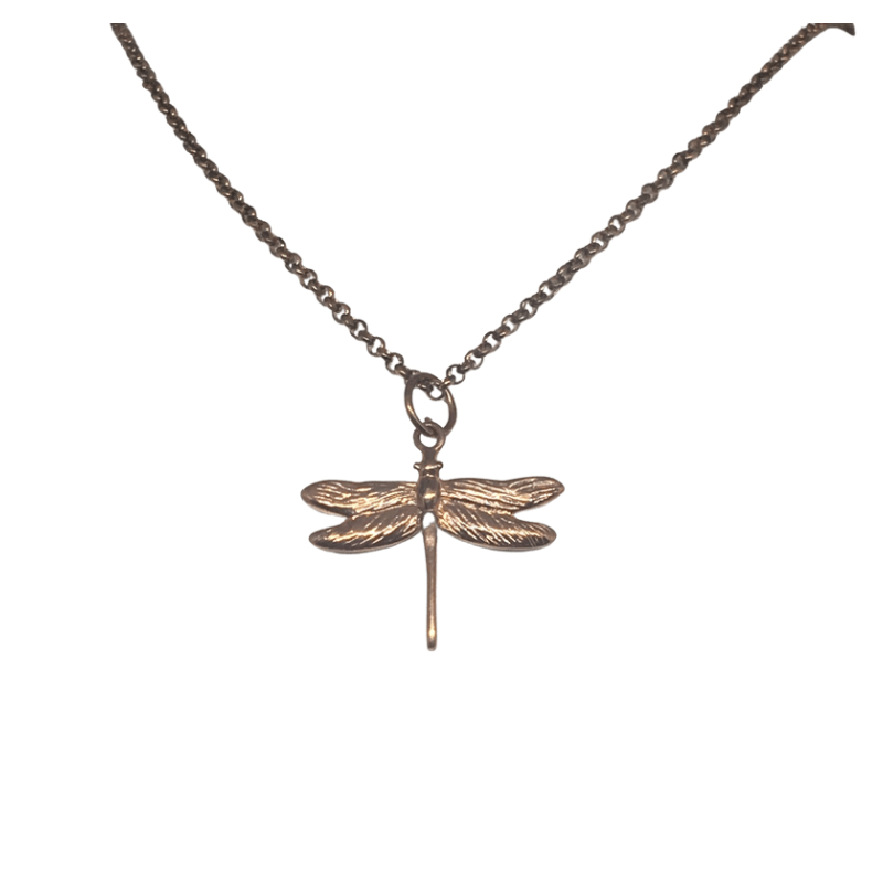 Rose Gold Plated Dragonfly Pendant