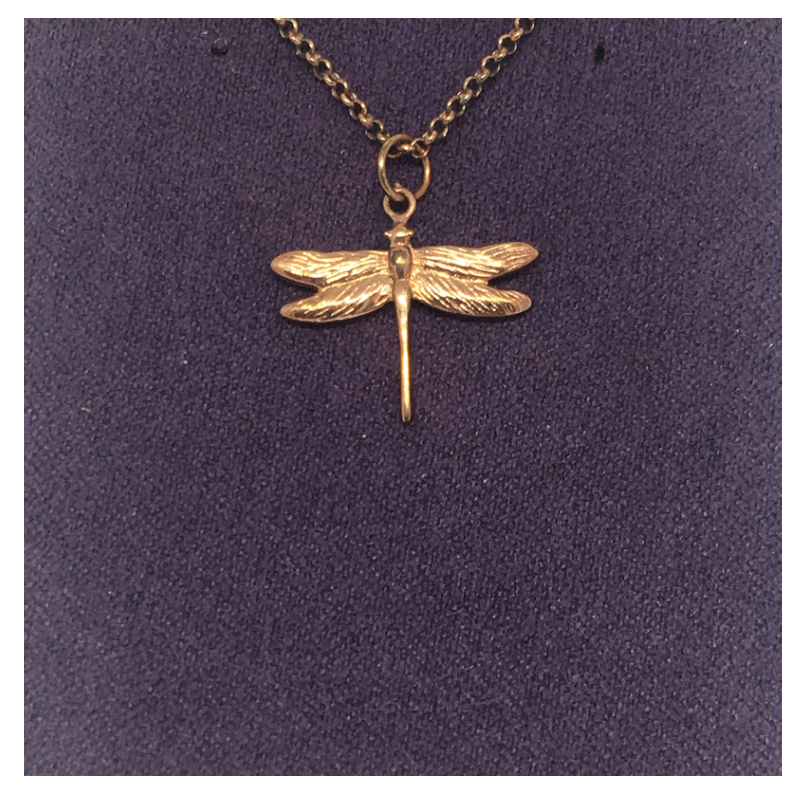 Rose Gold Plated Dragonfly Pendant