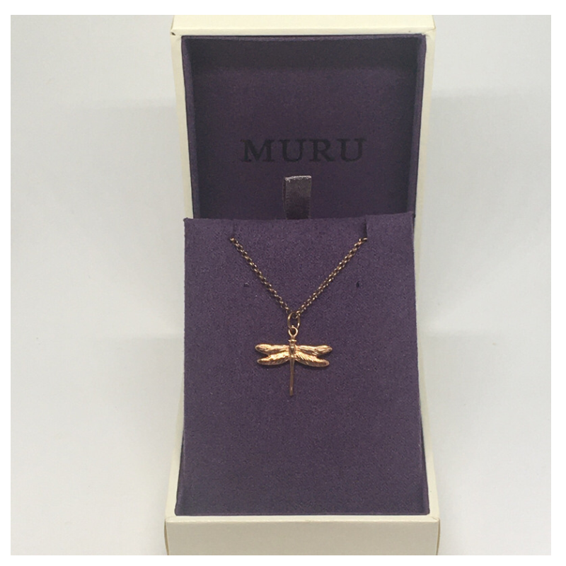 Rose Gold Plated Dragonfly Pendant