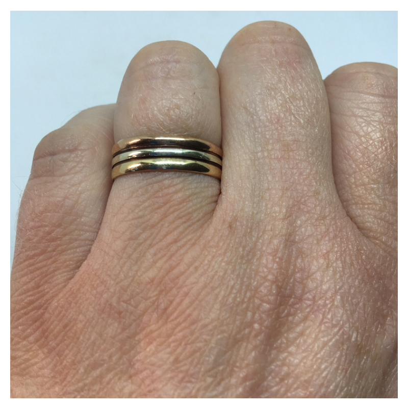 Three Gold Band Ring