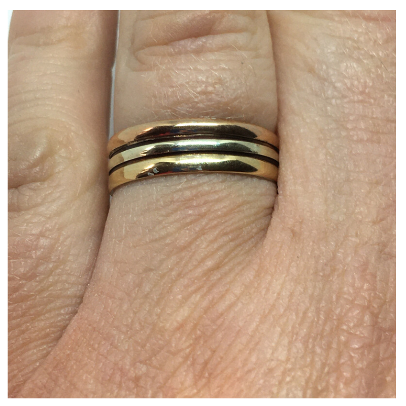 Three Gold Band Ring