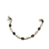 9ct Gold Bracelet with Garnet Stones