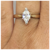 9ct Gold Marquise shaped Engagement/Dress Ring